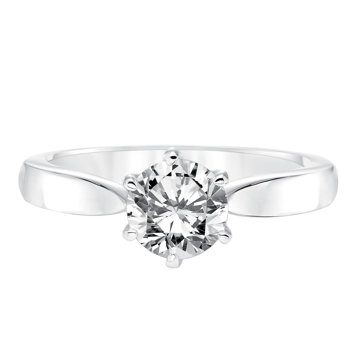Classic Diamond Solitaire With Surprise Diamonds Engagement Ring