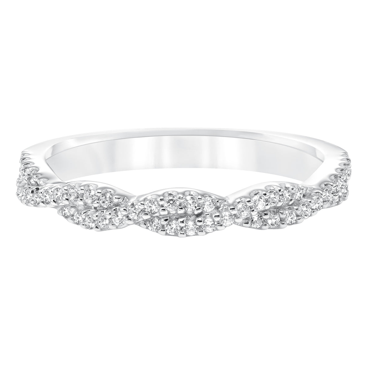 Diamond Twisted Wedding Band to Match 31-10036
