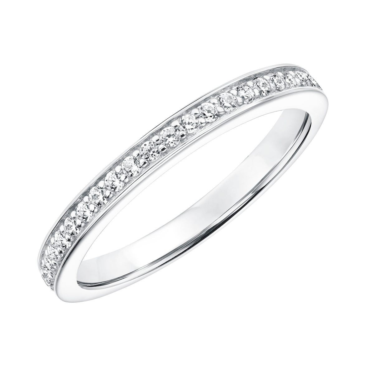 Diamond Prong Set Wedding Band to Match 31-11009ECW