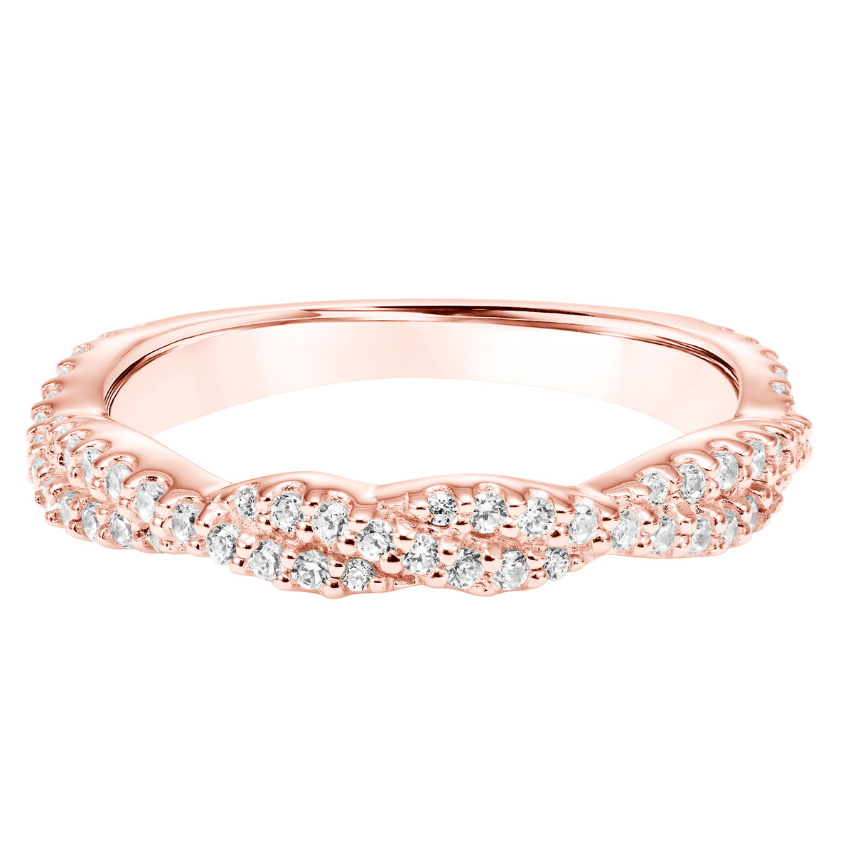 Diamond Twisted Wedding Band to Match 31-11043