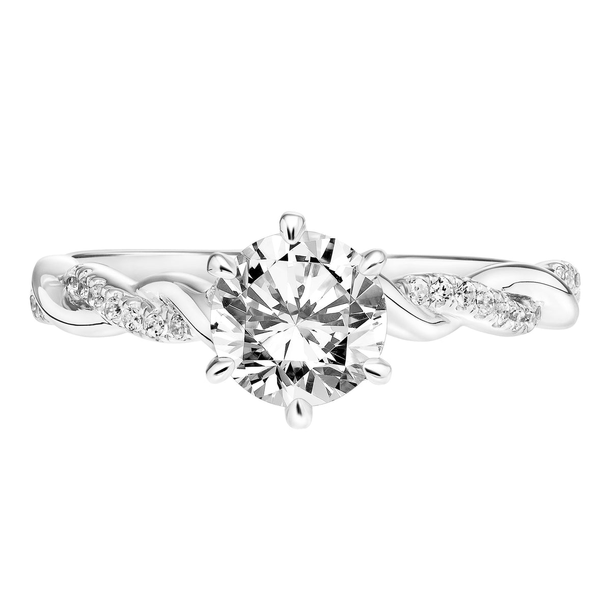 Contemporary Twist Engagement Ring