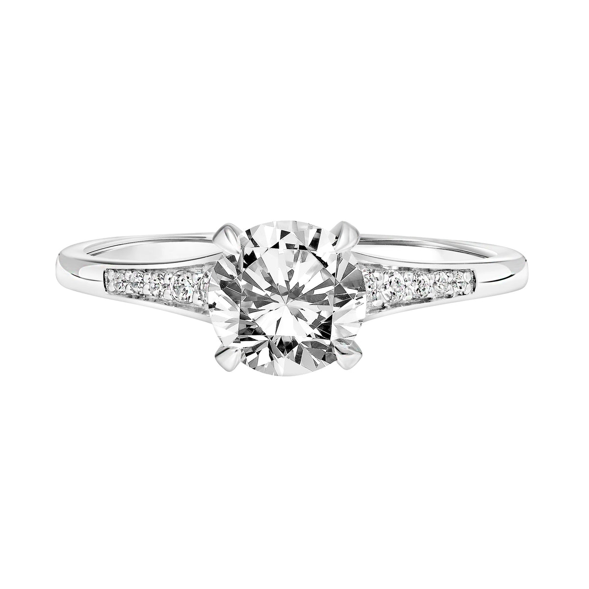 Contemporary Diamond Engagement Ring