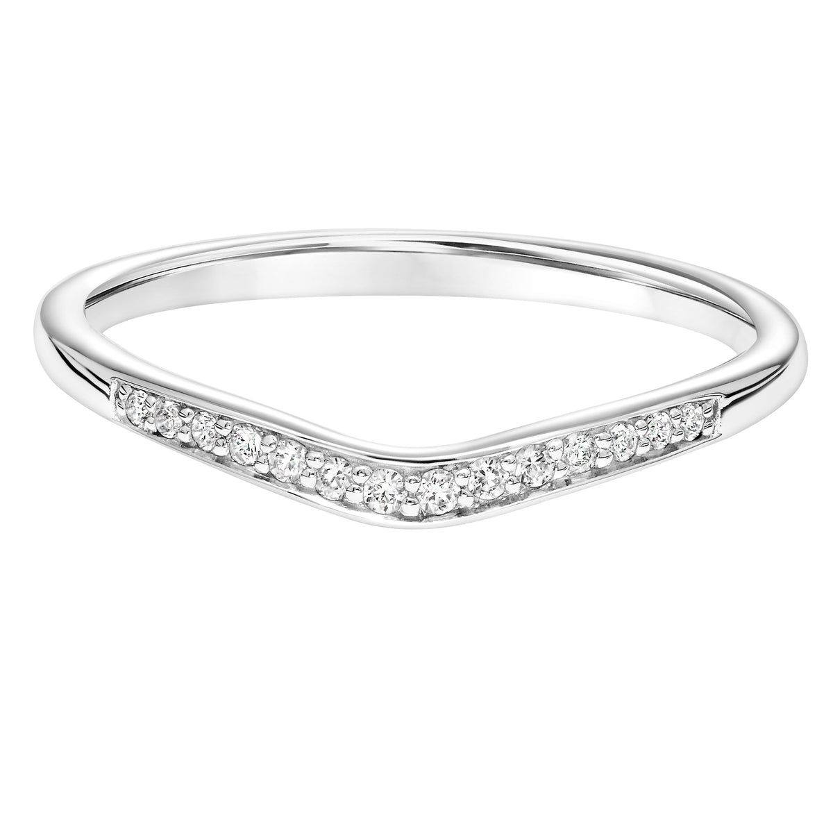 Contemporary Diamond Wedding Band