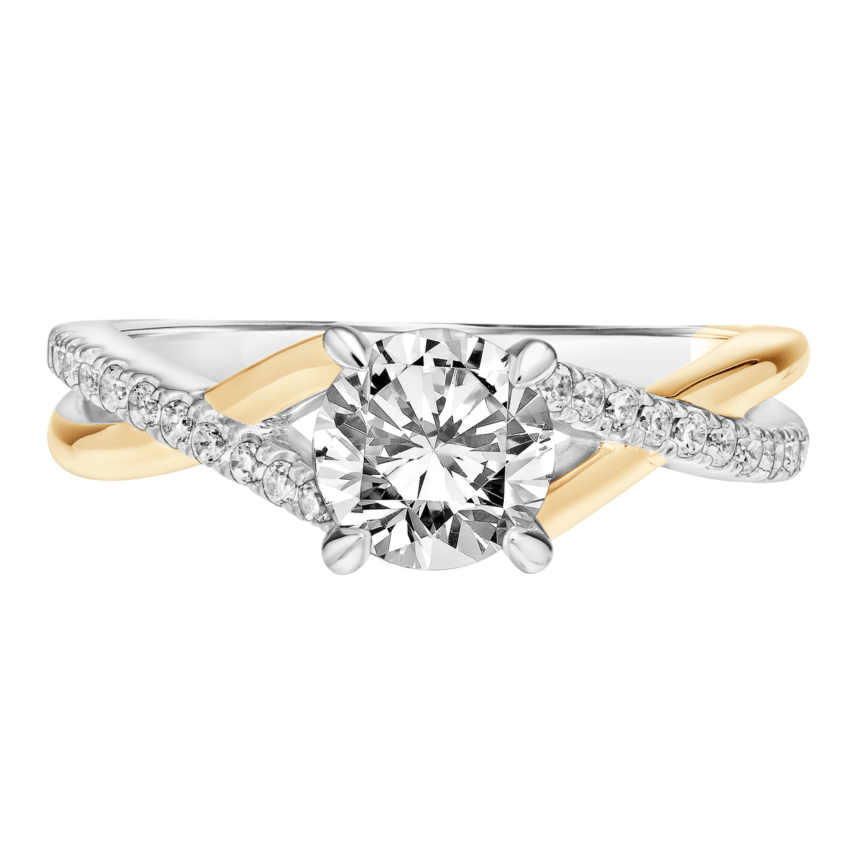 Contemporary Twist Engagement Ring