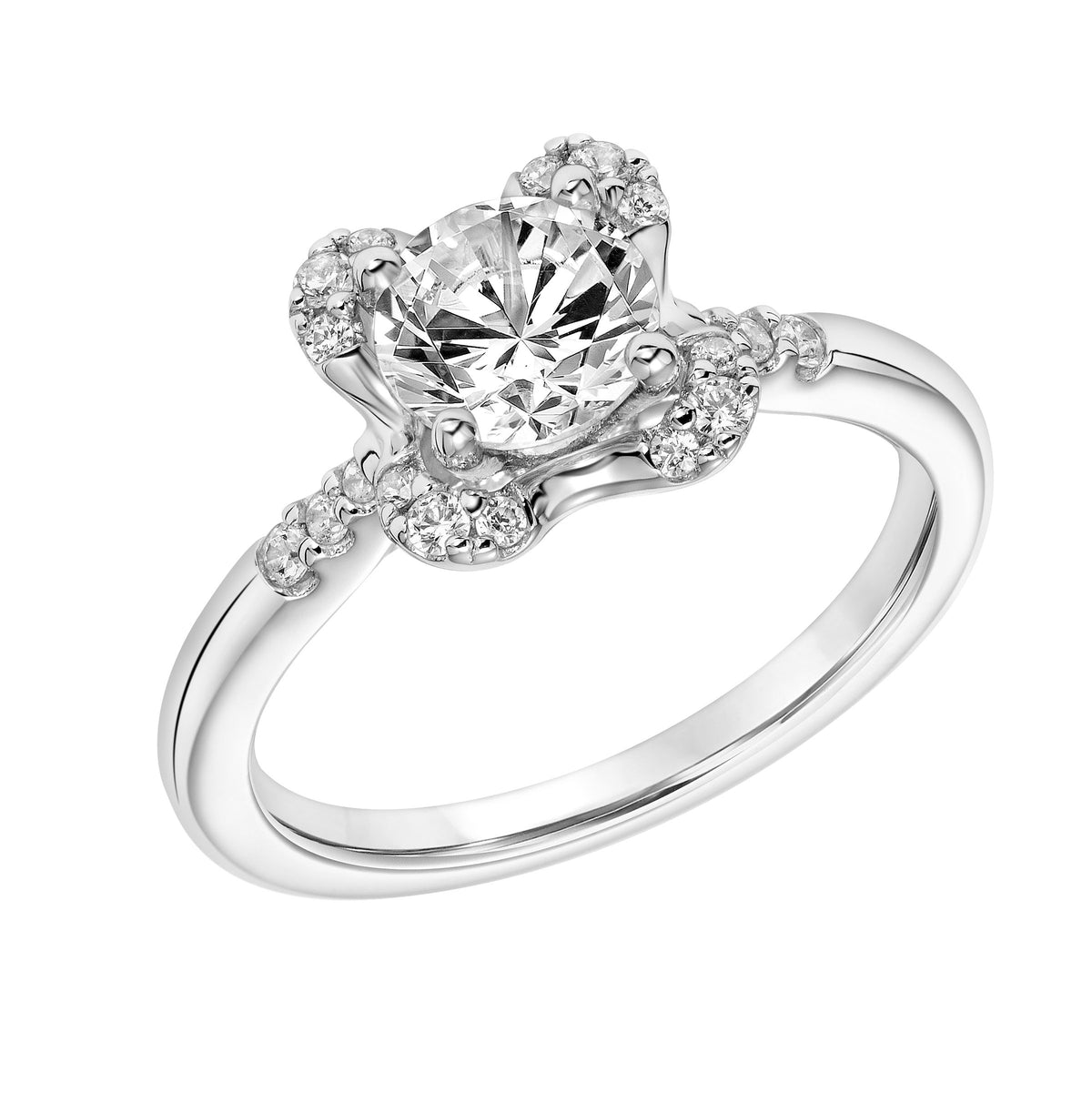Vintage Inspired Diamond Engagement Ring