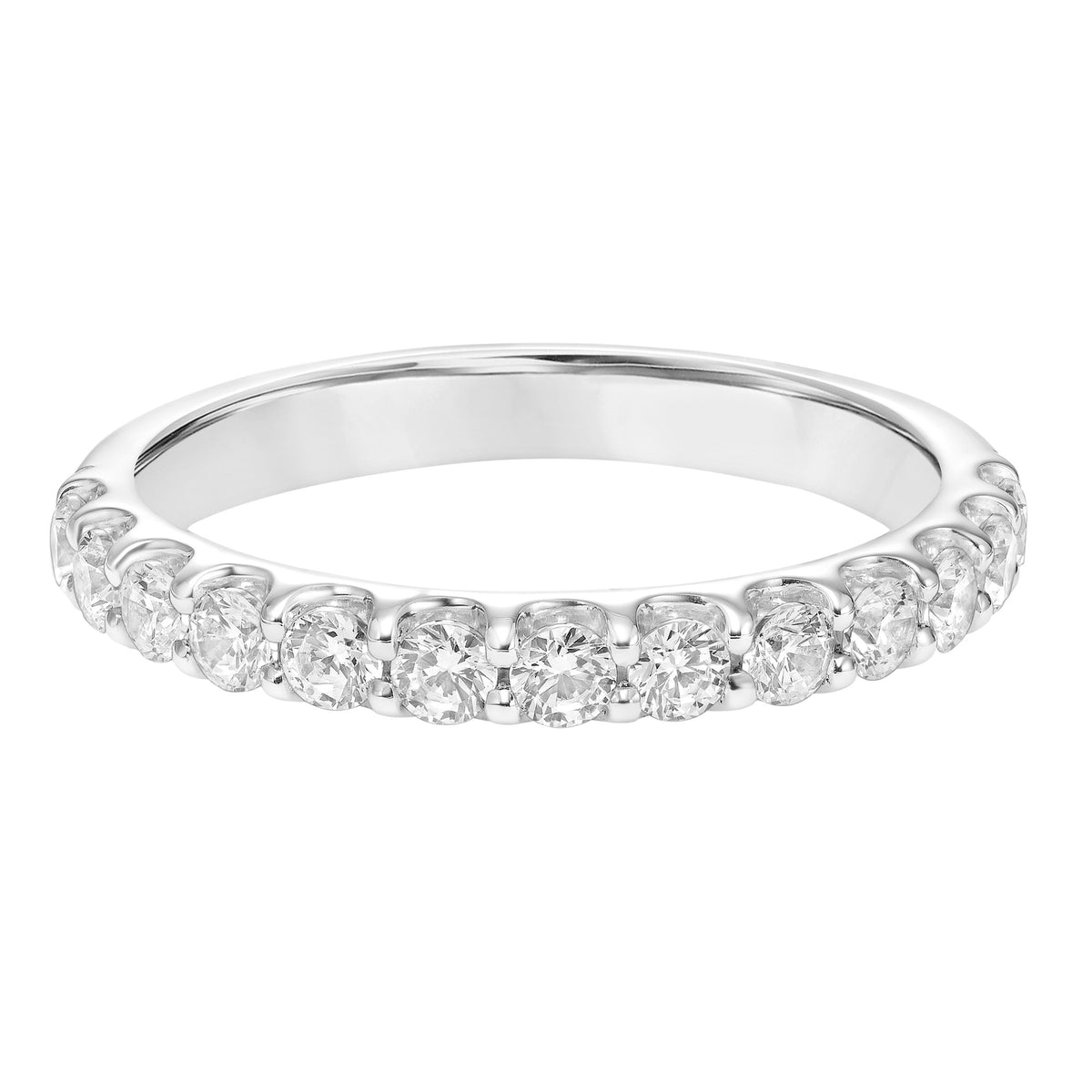 Classic Double Shared Prong Diamond Band
