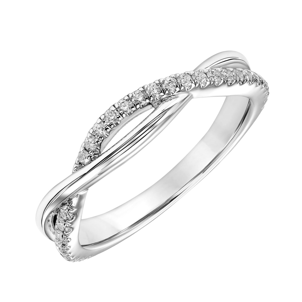 Half Diamond Half Polished Diamond Wedding Band to Match 31-11146
