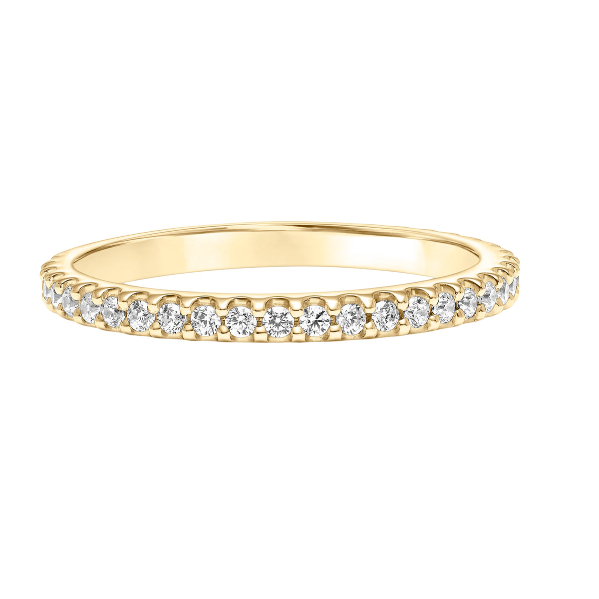 Contemporary Bezel Diamond Wedding Band