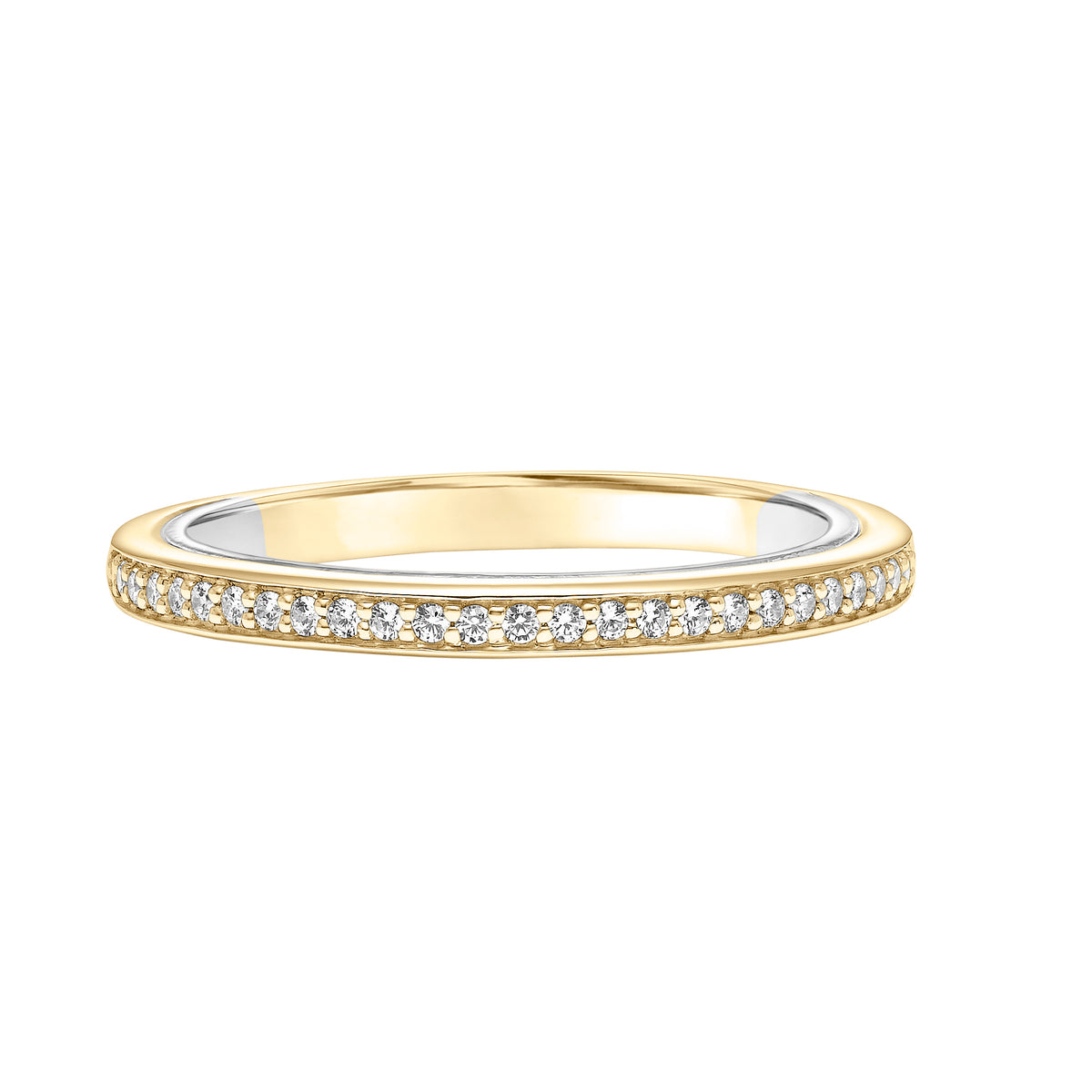 Contemporary Diamond Wedding Band