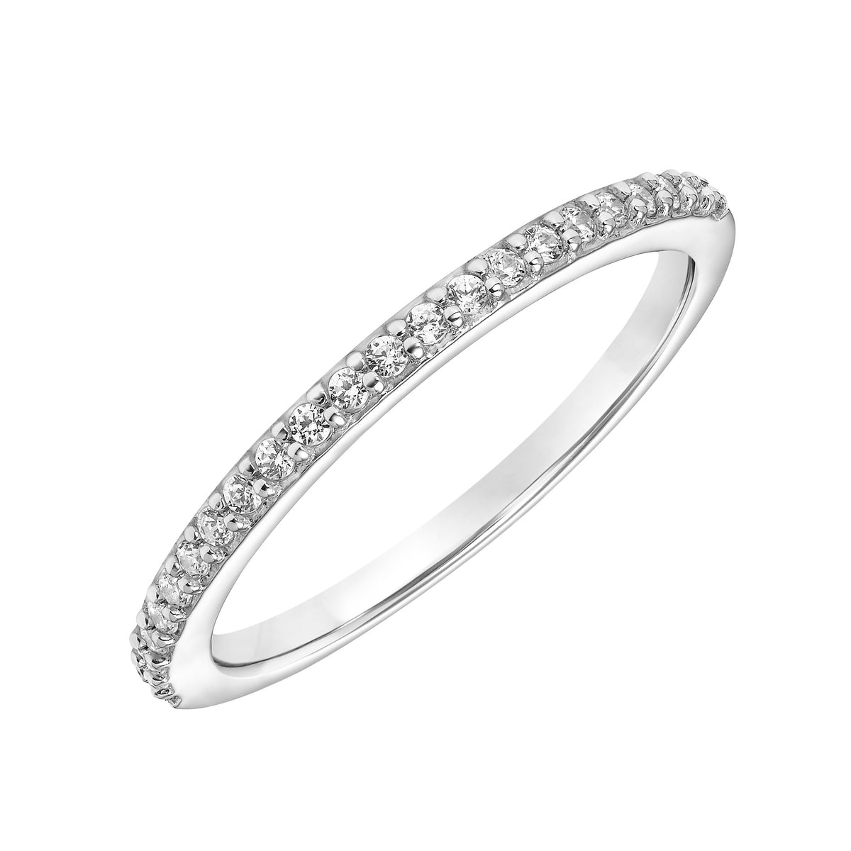 Contemporary Diamond Wedding Band