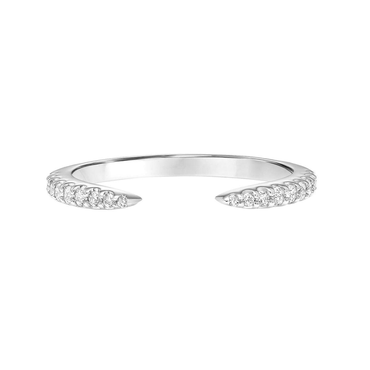 Contemporary Open End Diamond Wedding Band