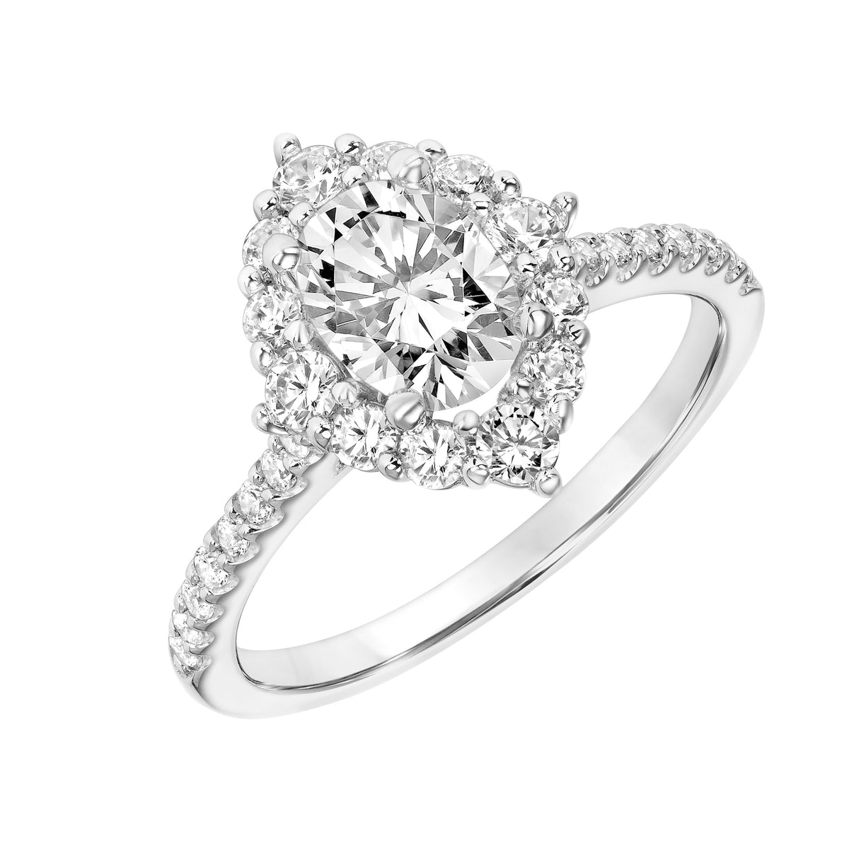 Marquise Halo Diamond Engagement Ring
