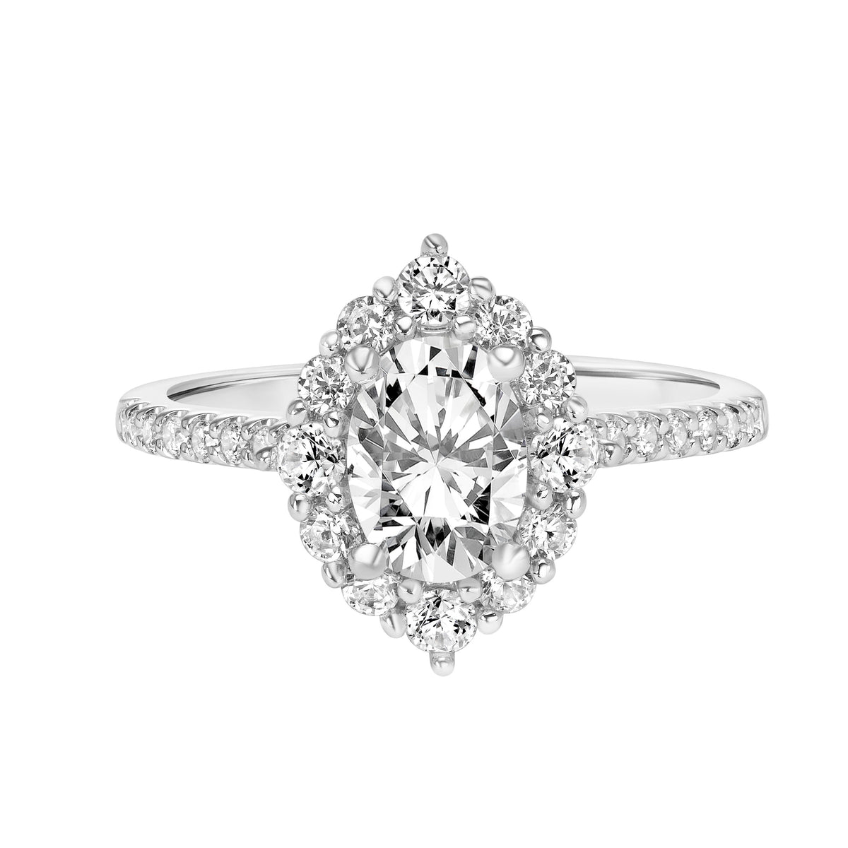Marquise Halo Diamond Engagement Ring