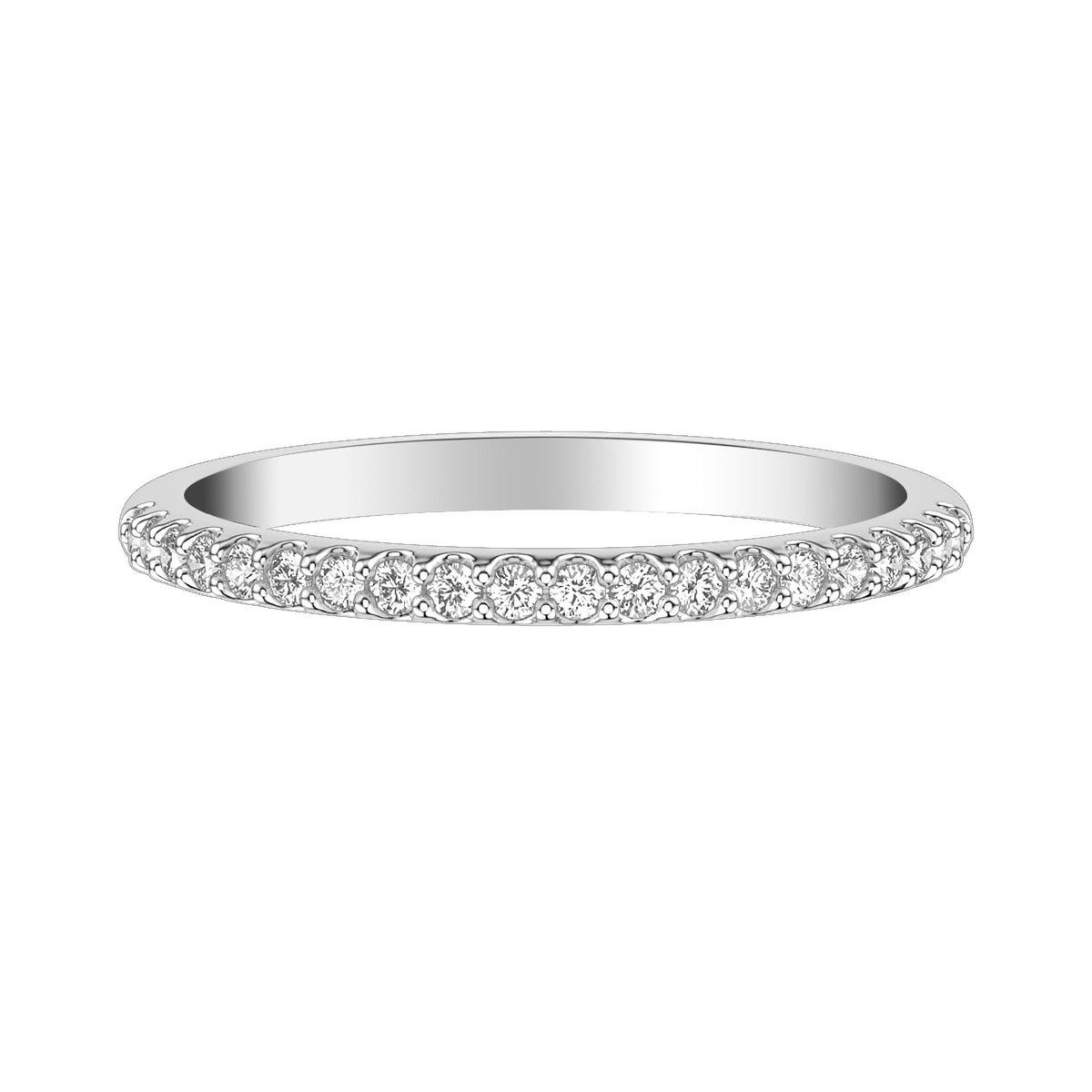Contemporary Diamond Wedding Band
