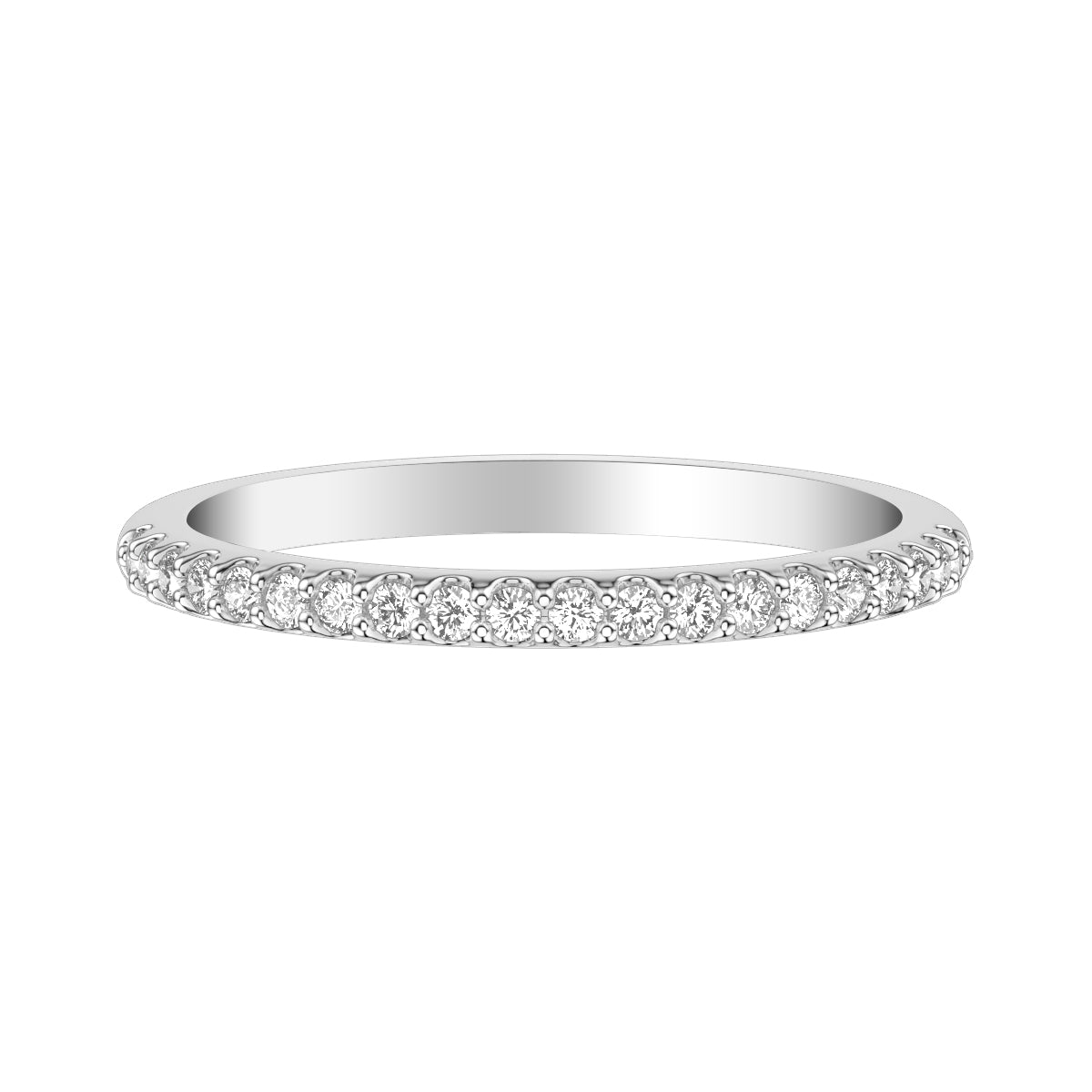 Contemporary Diamond Wedding Band