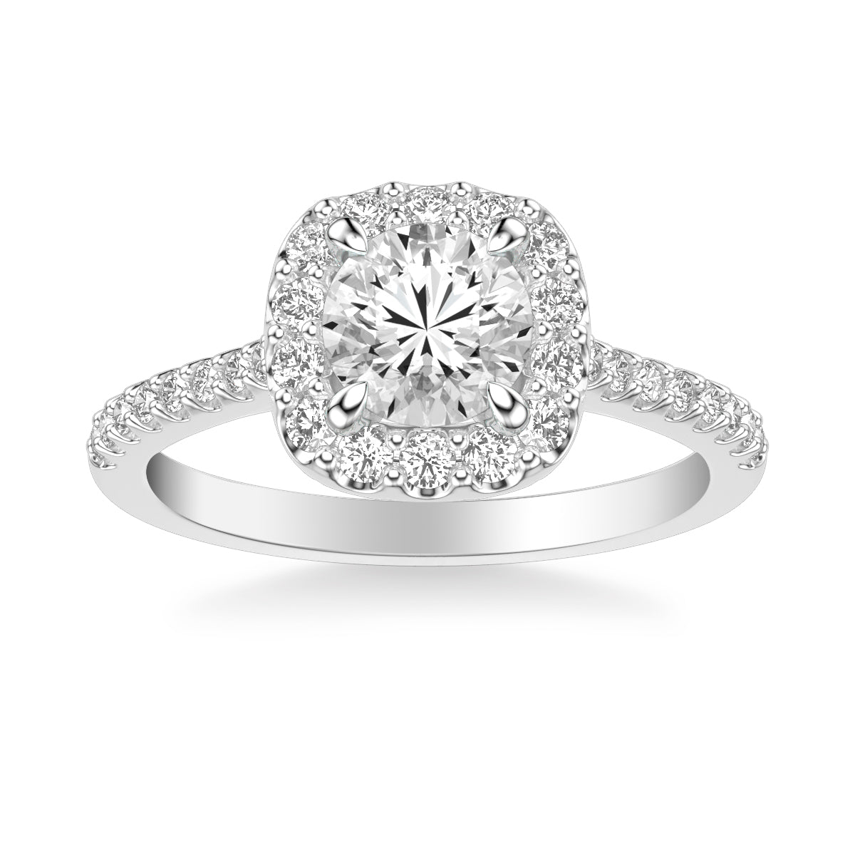 Classic Halo Engagement Ring