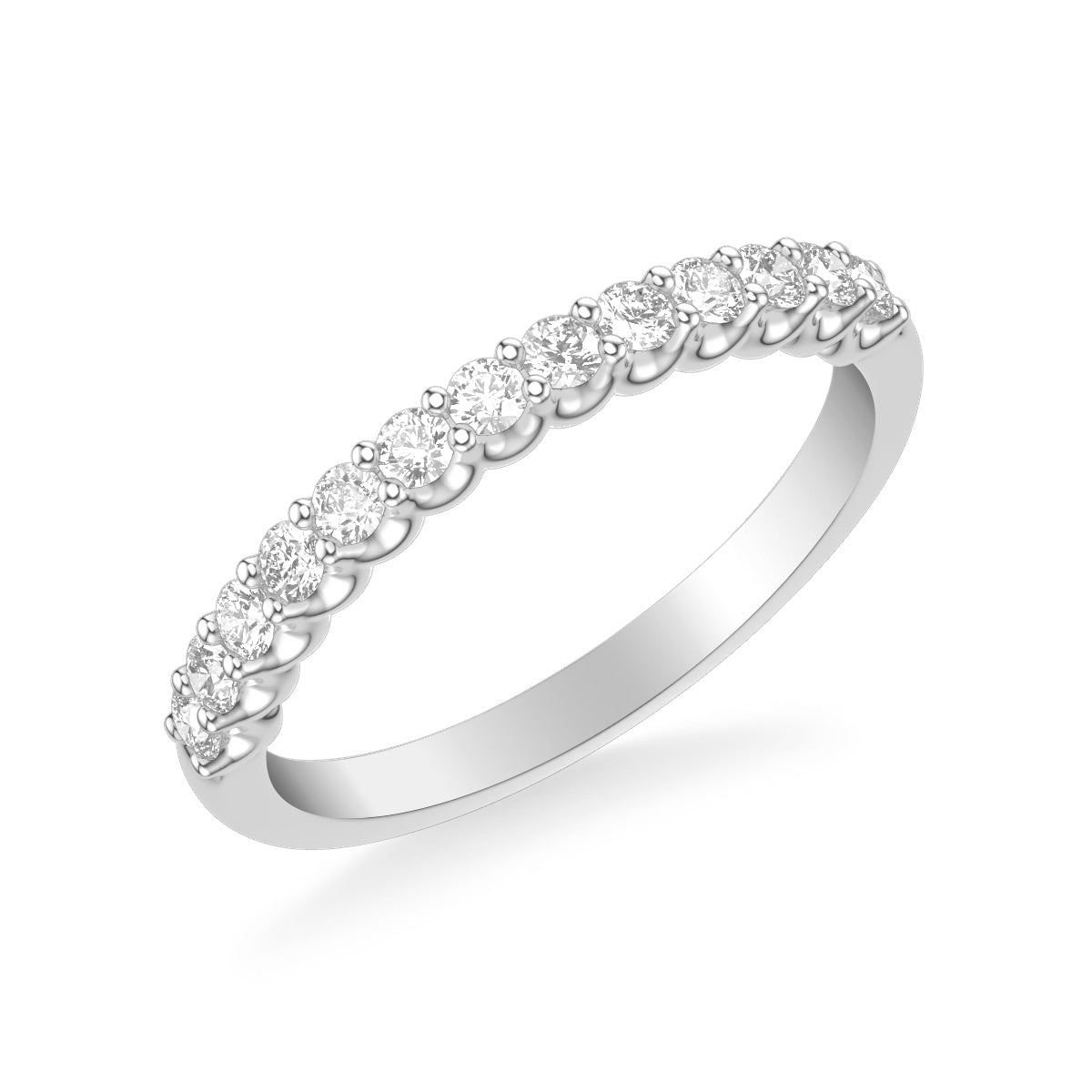 Contemporary Diamond Wedding Band