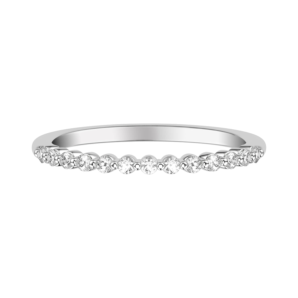 Classic Single Shared Prong Diamond Band
