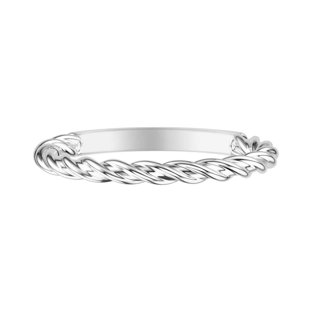 Contemporary Twist Wedding Band
