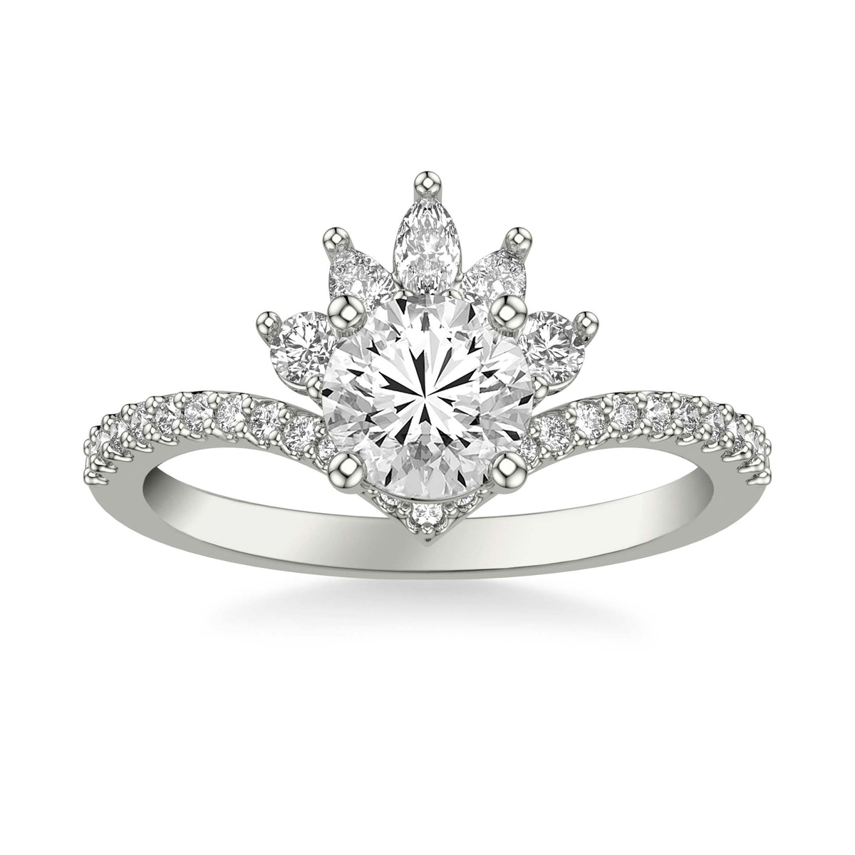 Contemporary Diamond Enagement Ring
