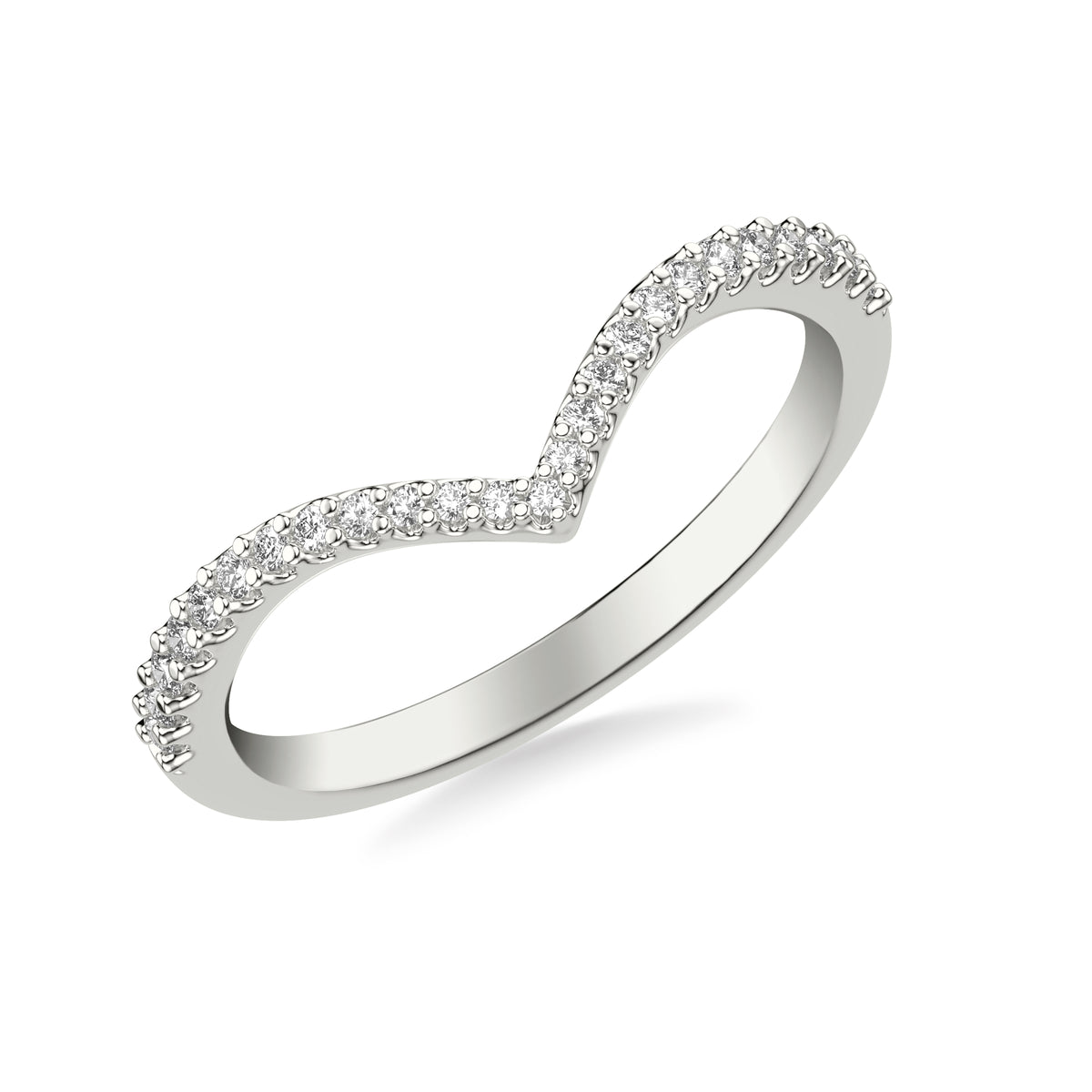 Contemporary Diamond Wedding Band