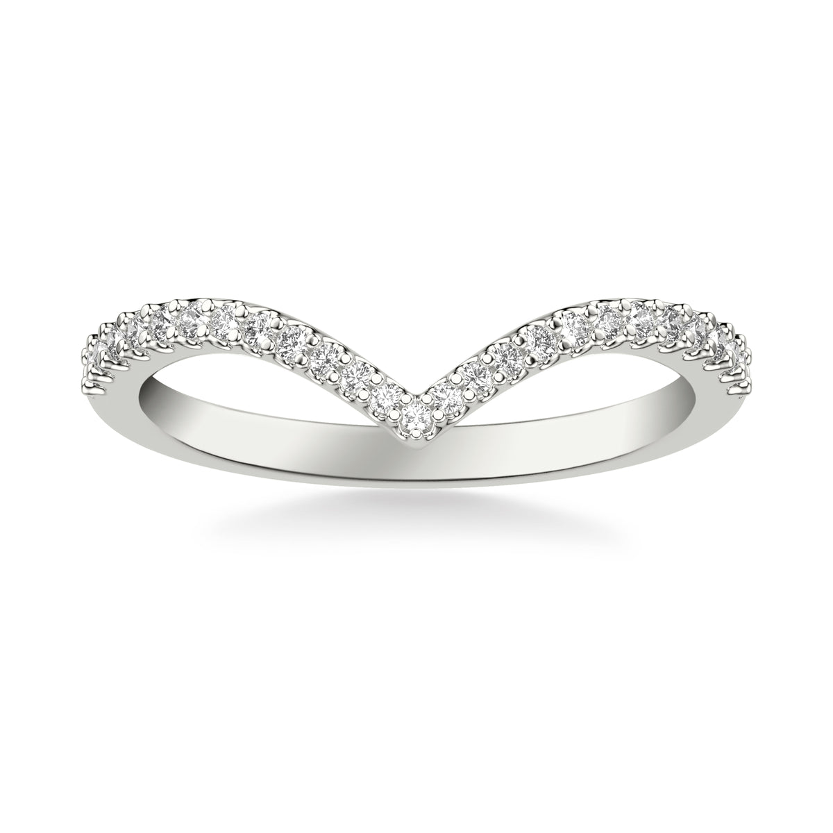 Contemporary Diamond Wedding Band
