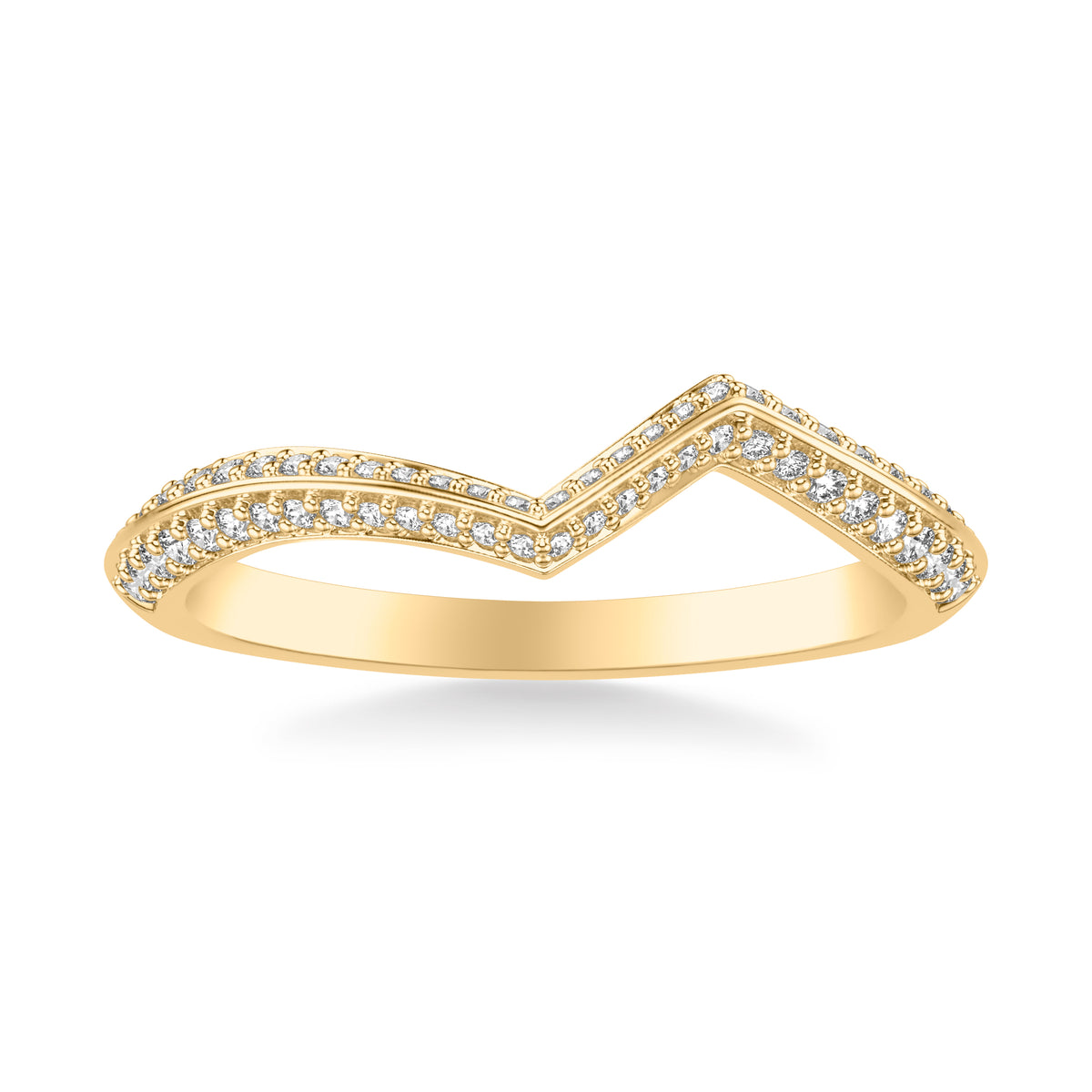 Contemporary Diamond Wedding Band
