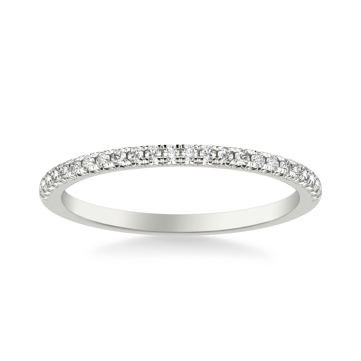 Classic 1.5MM Wedding Band with Round Diamonds