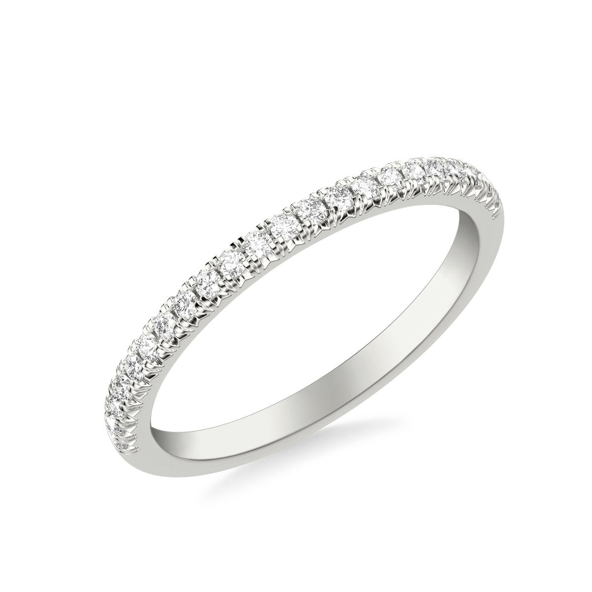 Contemporary Diamond Wedding Band