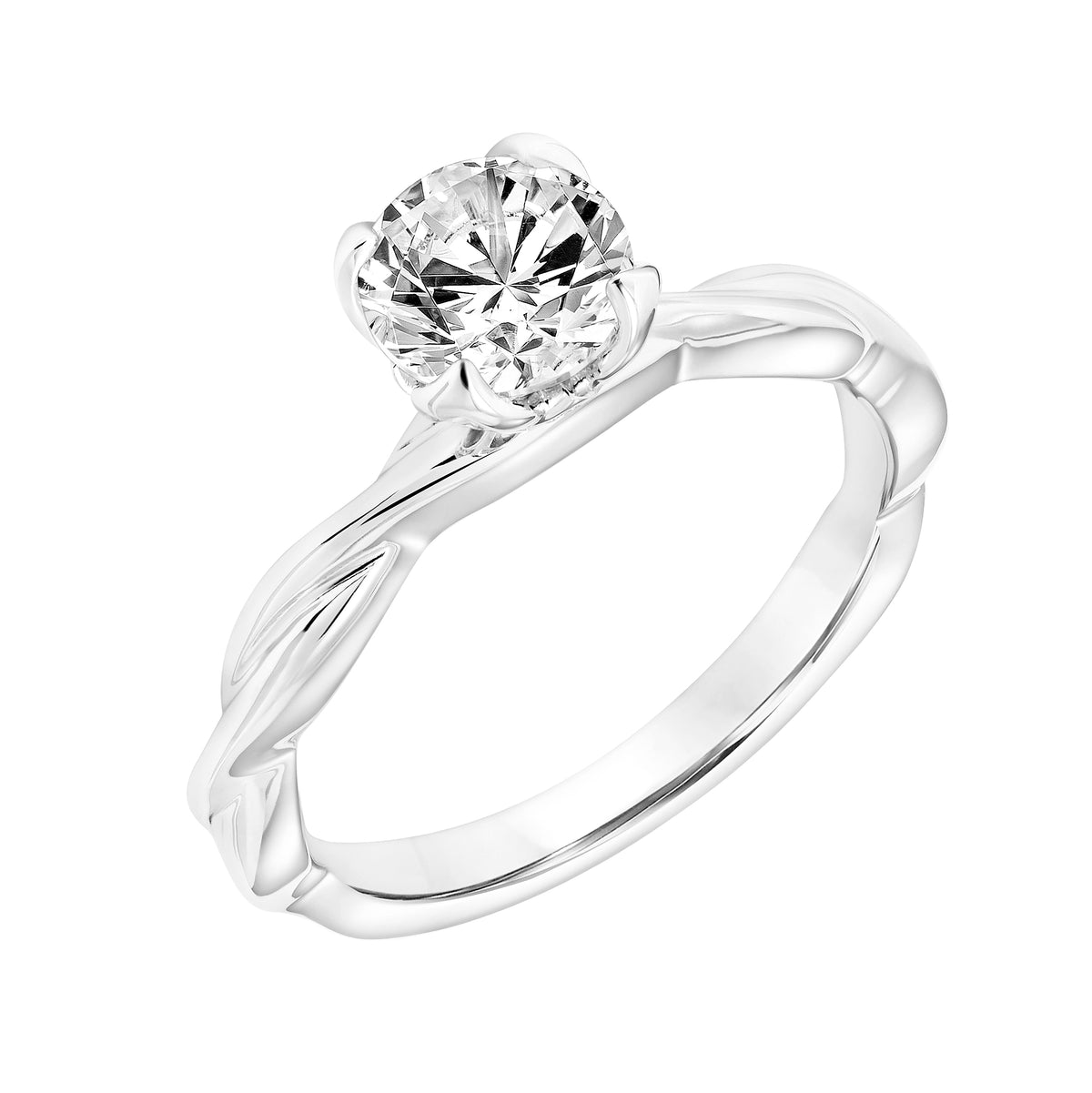 Triple Diamond Collar and Twisted Polished Shank