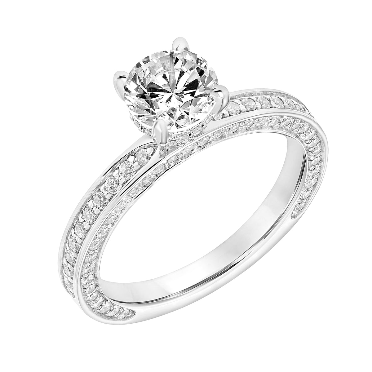 Triple Diamond Collar and Three Sided Diamond Shank