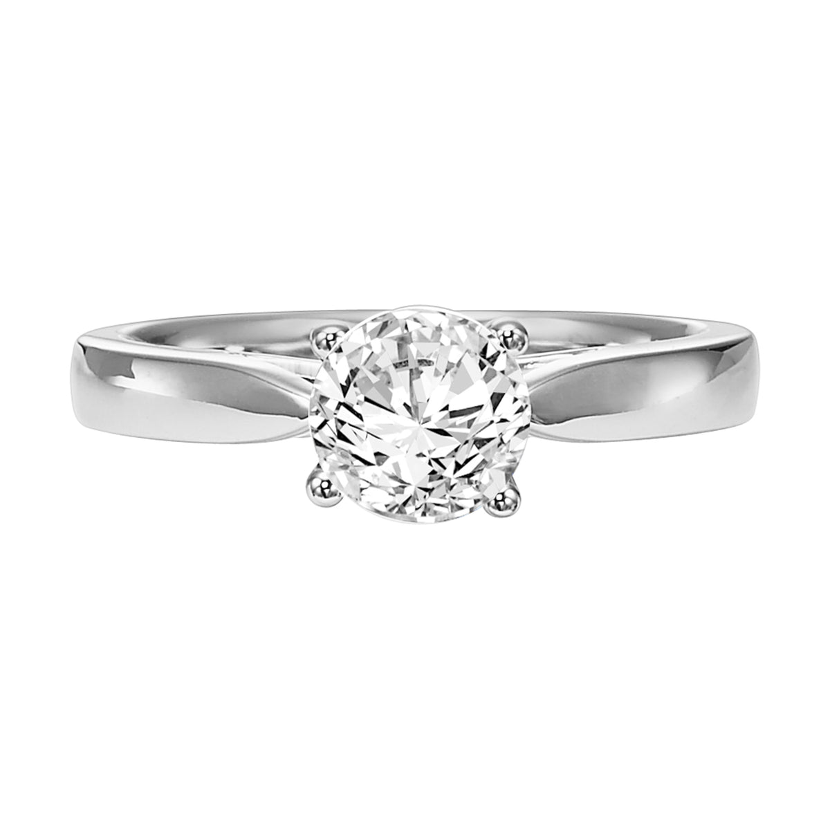 Contemporary Solitaire Engagement Ring
