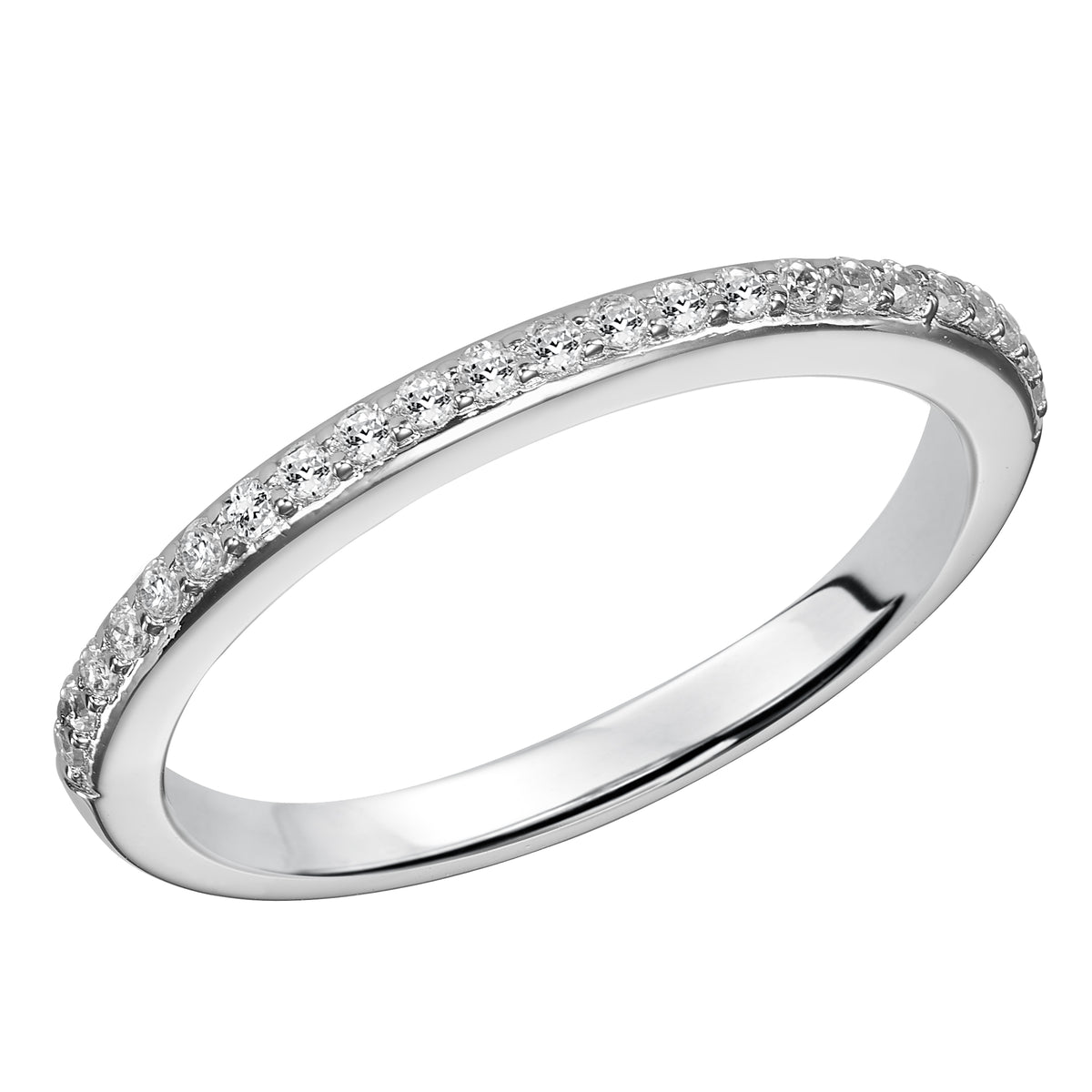 Contemporary Prong Halo Engagement Ring