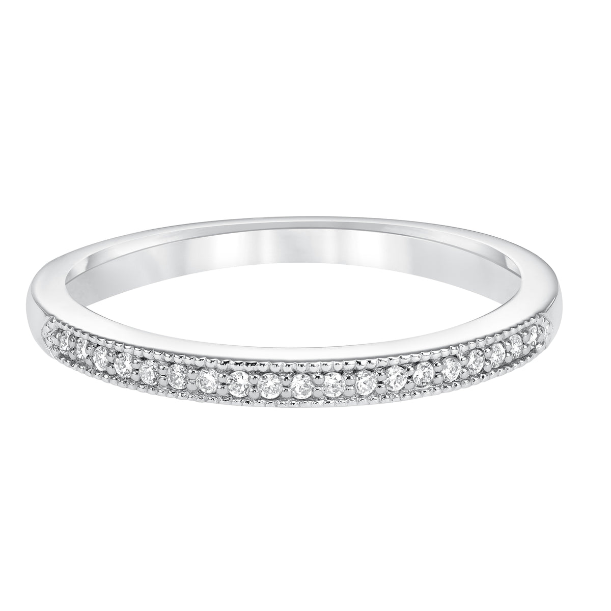 Diamond Prong set with Milgrain wedding band to match 31-928