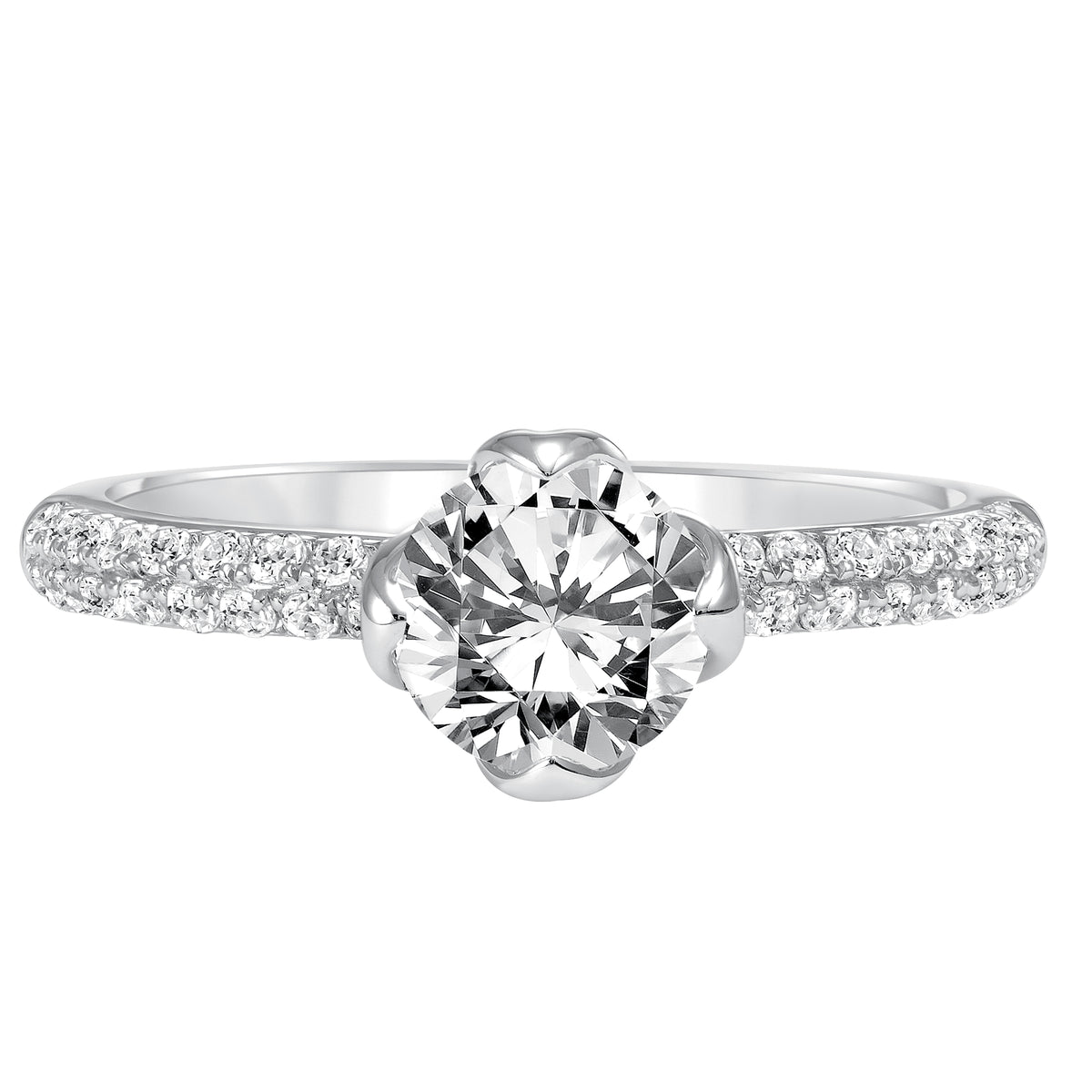 Diamond Pave Engagement Ring