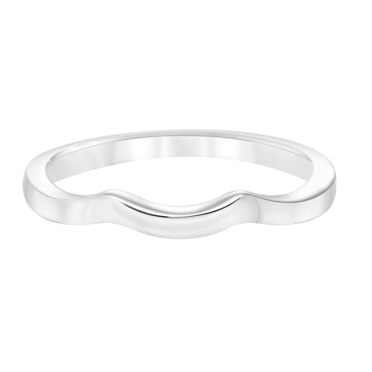 Contemporary Solitaire Wedding Band