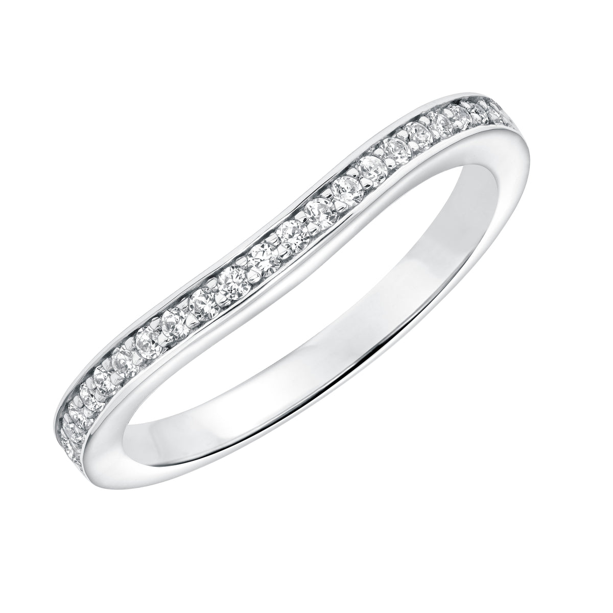 Diamond Curved Wedding Band to Match 31-995