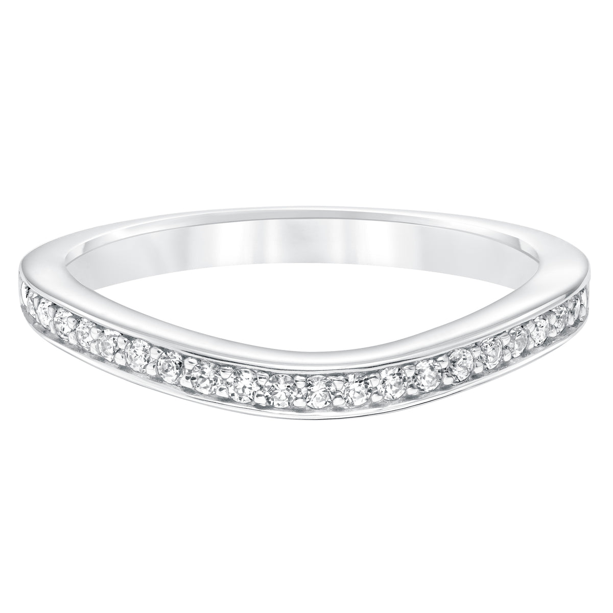 Diamond Curved Wedding Band to Match 31-995
