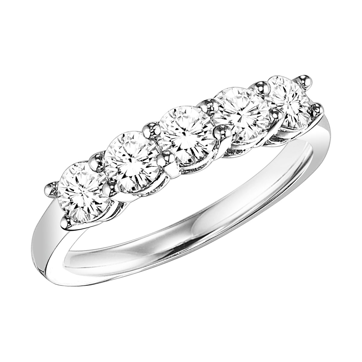 Classic 5-Stone 1/4 CTW Diamond Anniversary Band