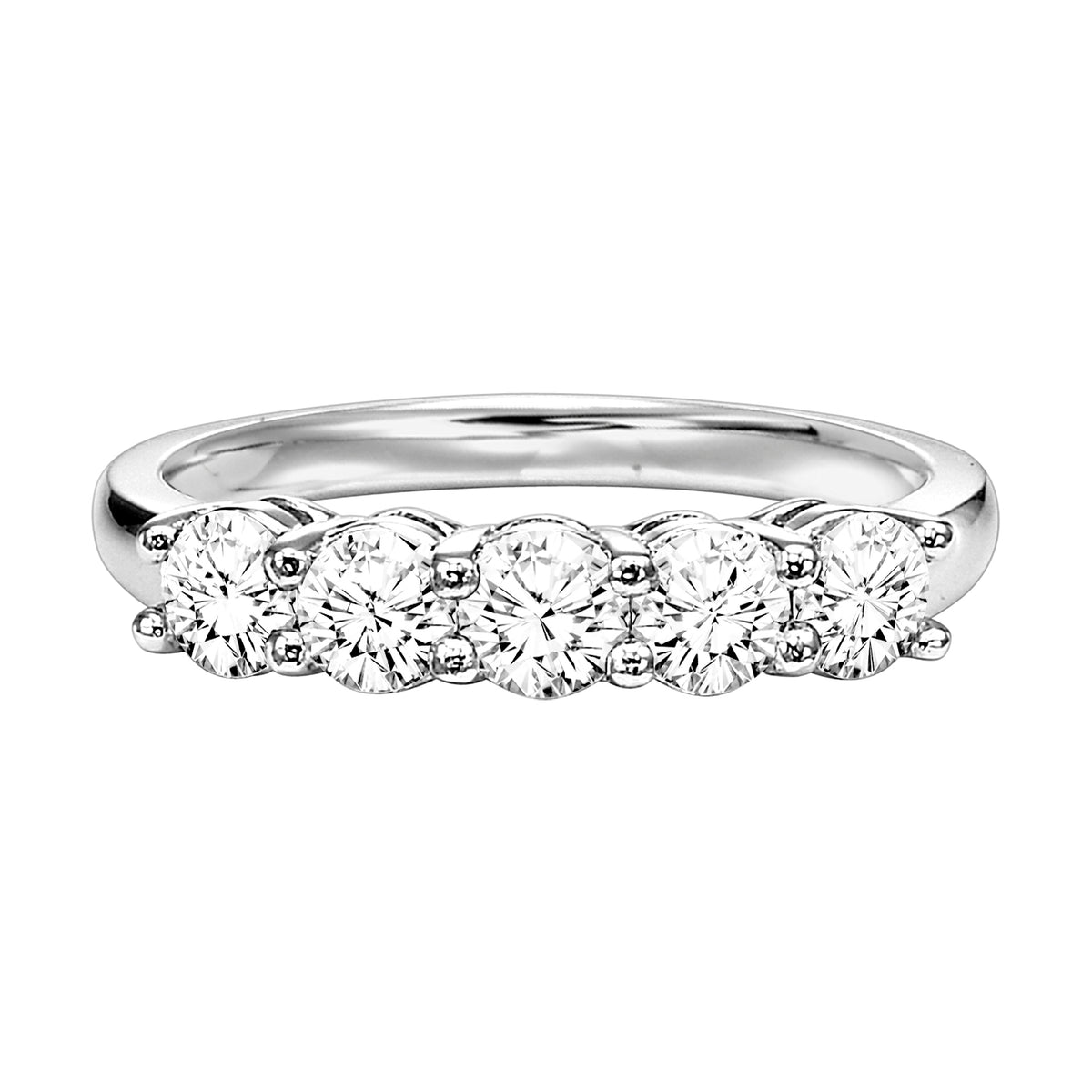 Classic 5-Stone 1/4 CTW Diamond Anniversary Band