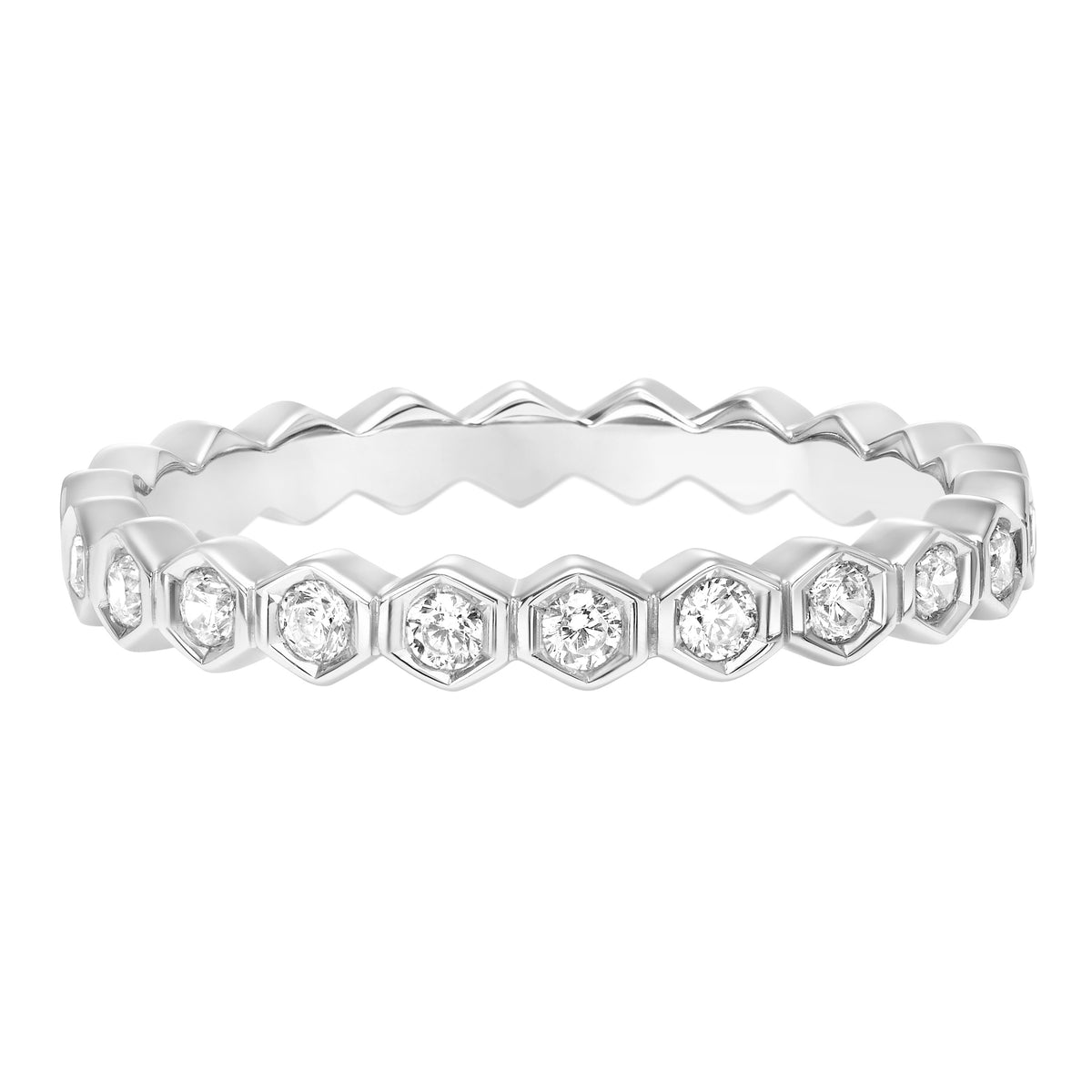 Contemporary Diamond Anniversary Band