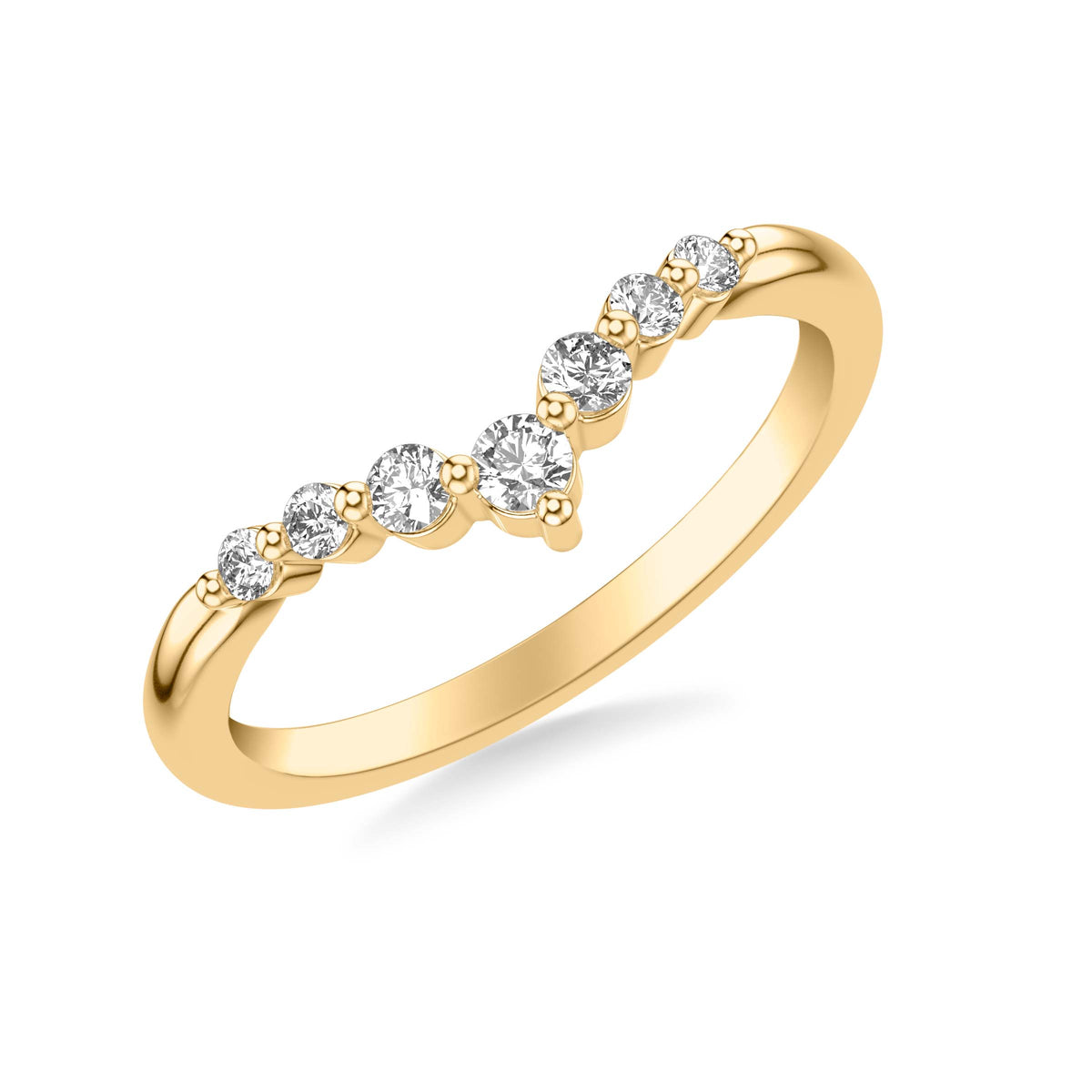 Contemporary Stackable Diamond Band
