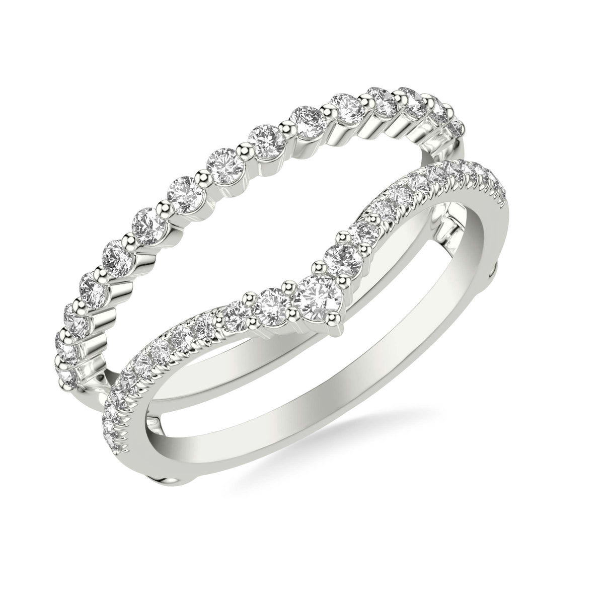 Contemporary Asymmetrical Straight and V-Shape Ring Enhancer