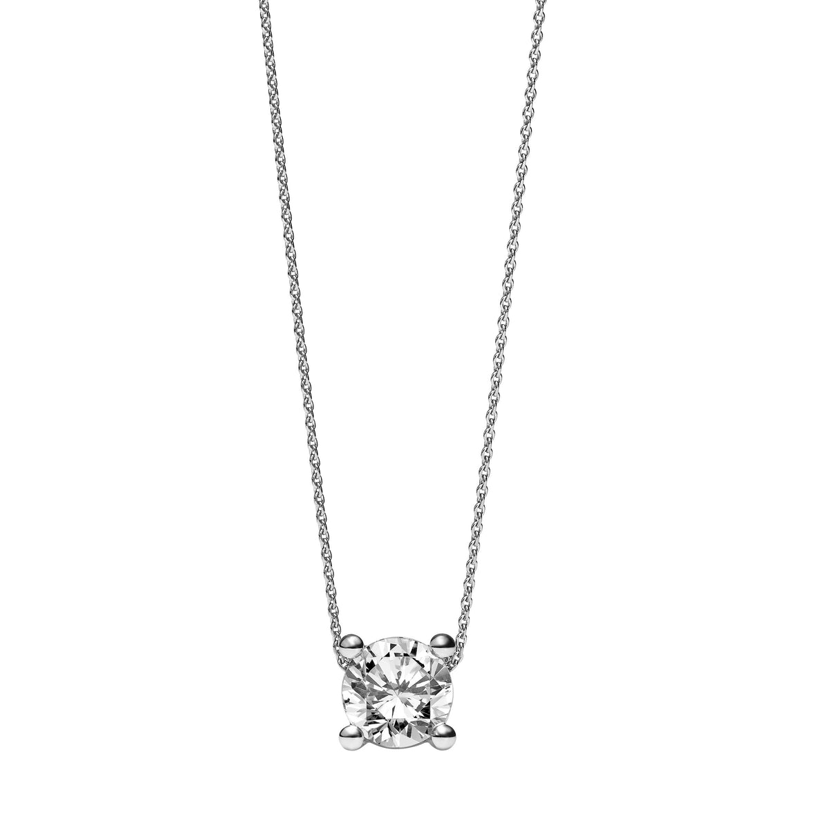 Classic 1/2 CT Lab Created Diamond Solitaire Pendant