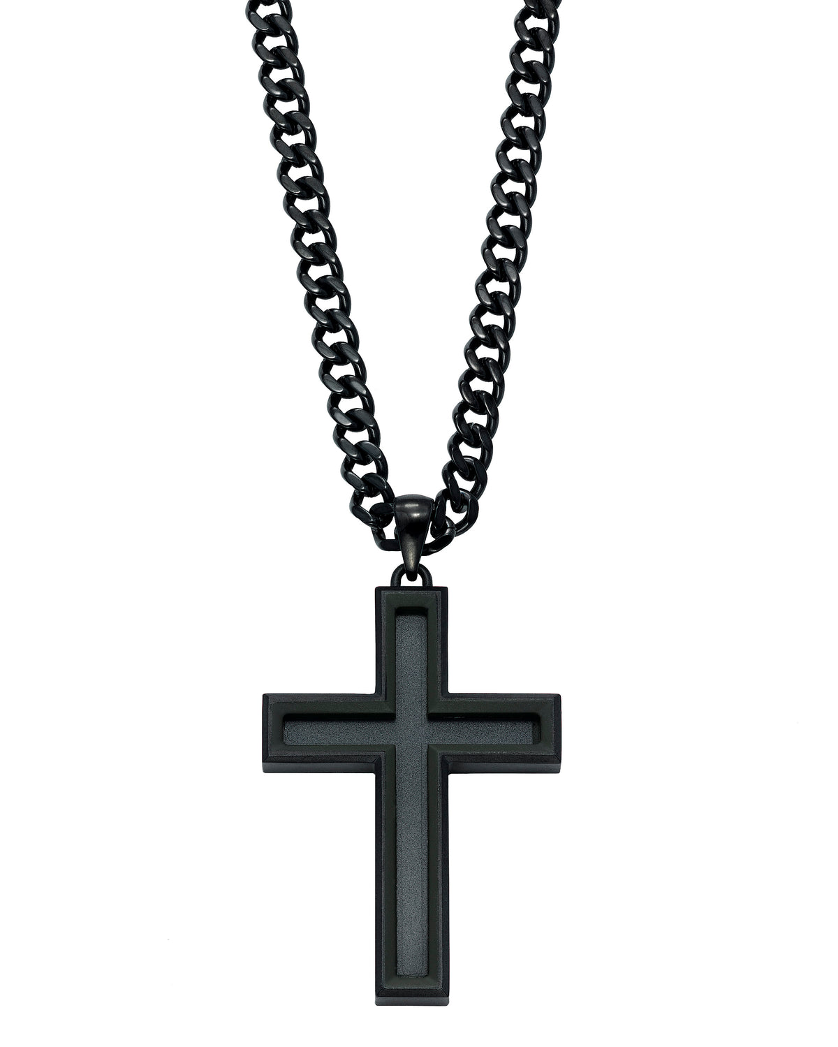STEEL BLK/GREEN CROSS