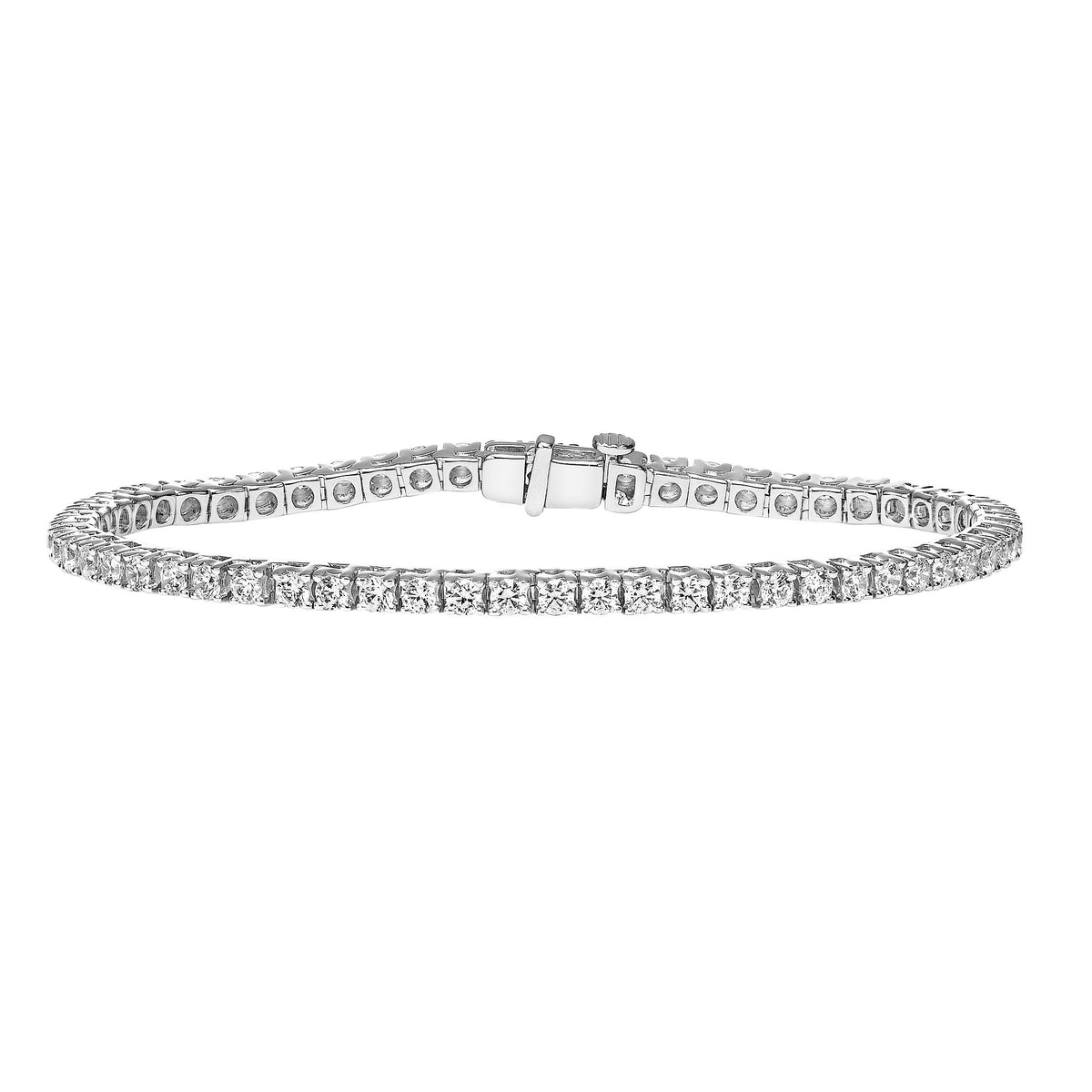 Classic 3 CT TW Lab Created Diamond Tennis Bracelet in Prong Setting