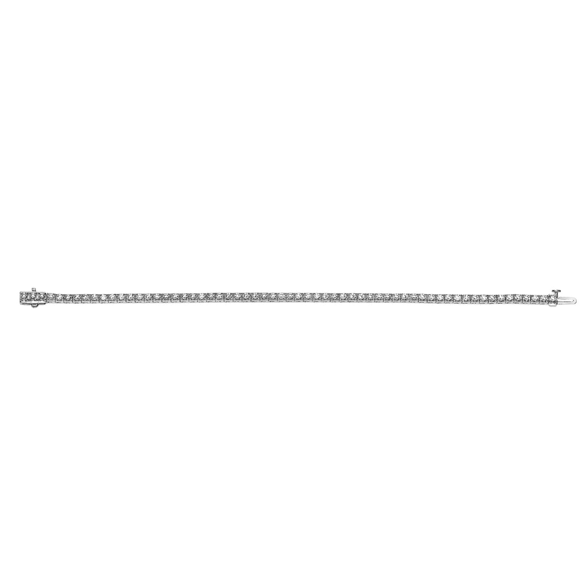Classic 3 CT TW Lab Created Diamond Tennis Bracelet in Prong Setting