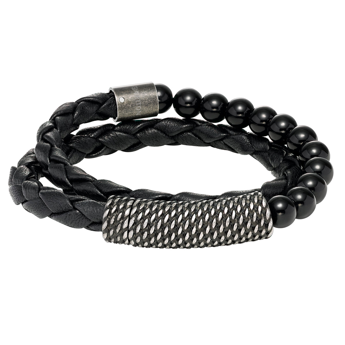 8DOUB.WRAP LEATH/BEAD BR