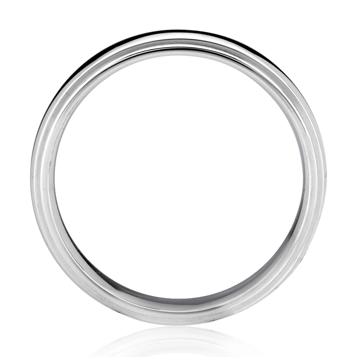 Classic Concave Beveled Men's Ring