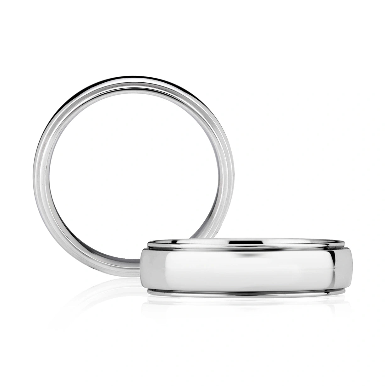 Classic Concave Beveled Men's Ring